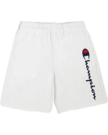 BERMUDA CHAMPION FRENCH TERRY LEGACY LOGO BRANCA BLANCO
