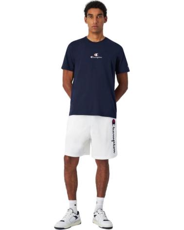 BERMUDA CHAMPION FRENCH TERRY LEGACY LOGO BRANCA BLANCO