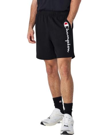 CALÇÕES CHAMPION JERSEY BIG LEGACY LOGO PRETOS 220809-KK001 NEGRO