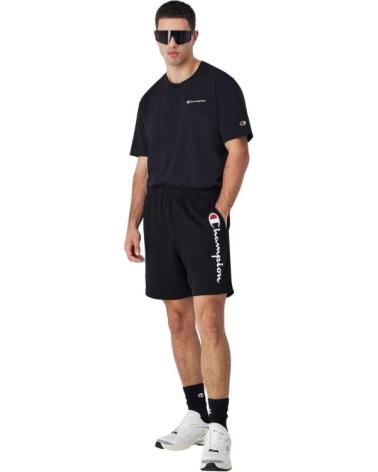 CALÇÕES CHAMPION JERSEY BIG LEGACY LOGO PRETOS 220809-KK001 NEGRO