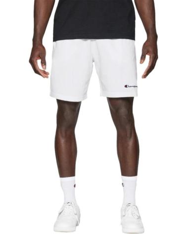 BERMUDA CHAMPION FRENCH TERRY BIANCA CON PICCOLO LOGO LEGACY BLANCO