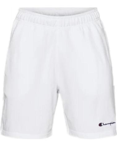 BERMUDA CHAMPION FRENCH TERRY BIANCA CON PICCOLO LOGO LEGACY BLANCO