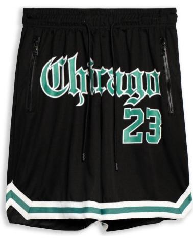 AREA ZERO CHICAGO 23 LOW BAND SPORT-BERMUDA SCHWARZ NEGRO