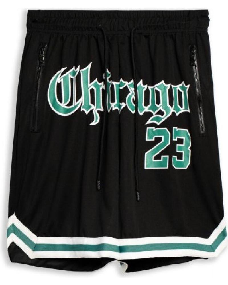 AREA ZERO CHICAGO 23 LOW BAND SPORT-BERMUDA SCHWARZ NEGRO