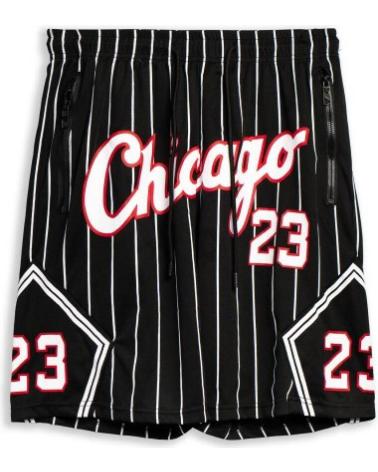 AREA ZERO CHICAGO 23 PINSTRIPE SPORT-BERMUDA SCHWARZ NEGRO