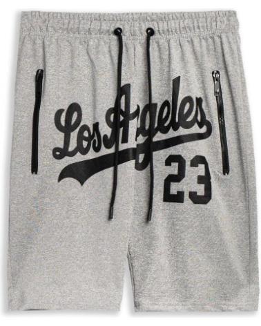 AREA ZERO LOS ANGELES 23 POLY SHORTS GRAU GRIS
