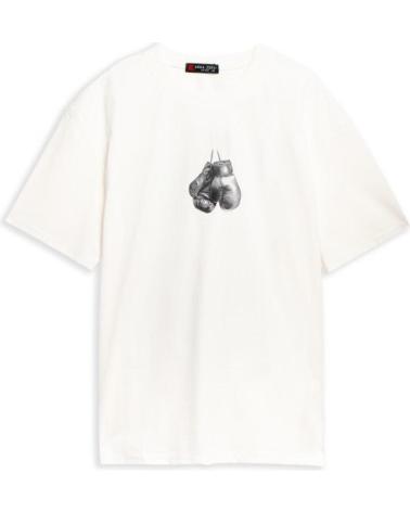 SPORTLICHES HERREN-T-SHIRT AREA ZERO FIGHT BOXING COMBAT WEISS BLANCO
