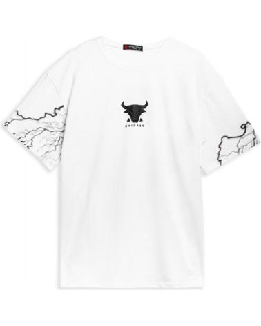 T-SHIRT AREA ZERO THUNDER BULL BRANCA BLANCO