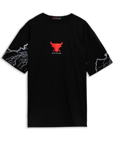 T-SHIRT AREA ZERO THUNDER BULL PRETA NEGRO