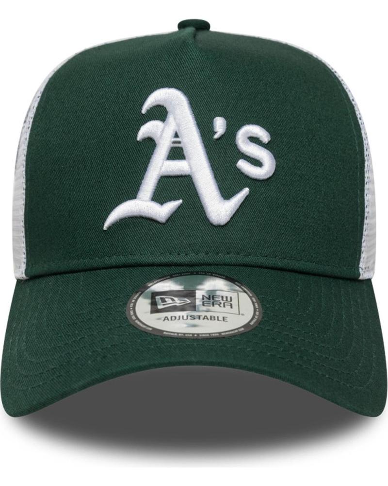 CAPPELLINO TRUCKER NEW ERA ATHLETICS MULTI PATCH VERDE OAKATH VERDE