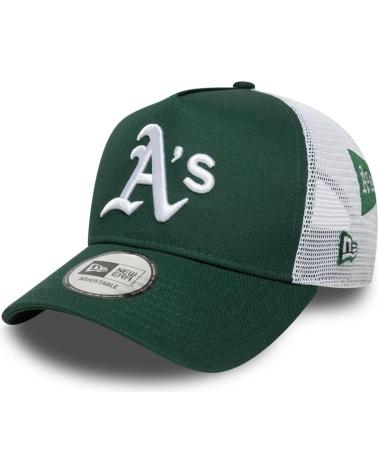 CAPPELLINO TRUCKER NEW ERA ATHLETICS MULTI PATCH VERDE OAKATH VERDE