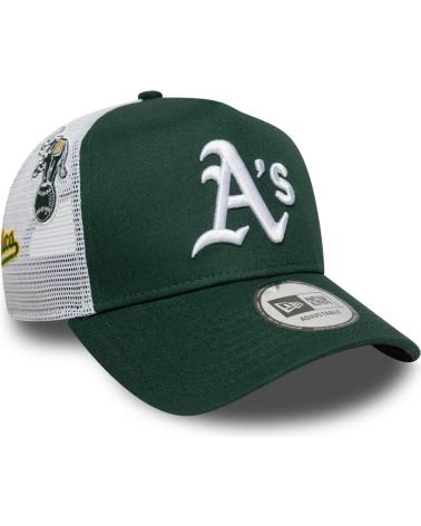 CAPPELLINO TRUCKER NEW ERA ATHLETICS MULTI PATCH VERDE OAKATH VERDE