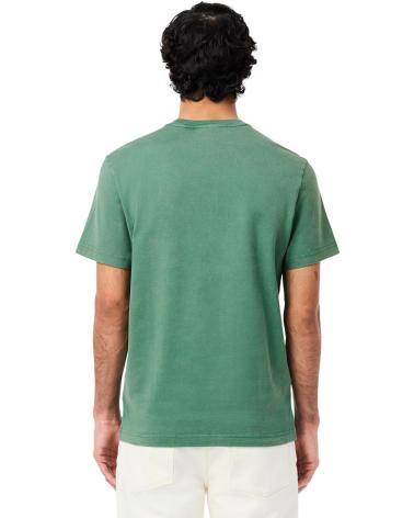 T-SHIRT LACOSTE WASHED COTTON VERDE VERDE