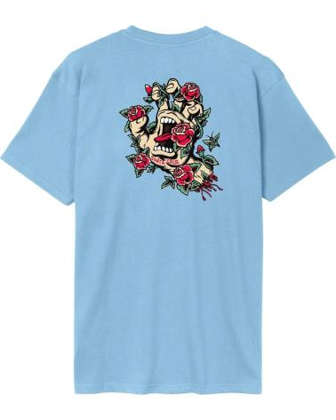 T-SHIRT SANTA CRUZ SCREAMING ROSE FLASH TEE AZUL AZUL