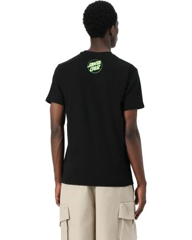 T-SHIRT SANTA CRUZ SCREAMING HIBISCUS FRONT PRETA NEGRO