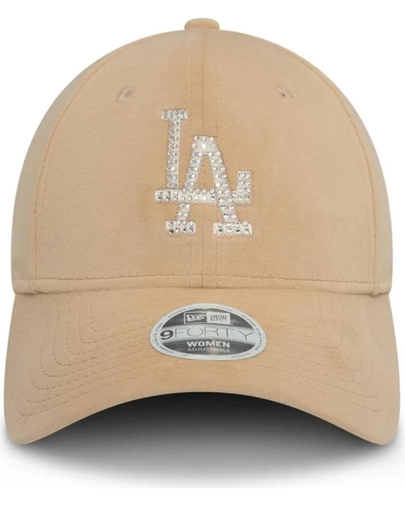 CASQUETTE NEW ERA DODGERS FEMME VELOURS DIAMANT 9DORTY LOSDOD BEIGE BEIGE