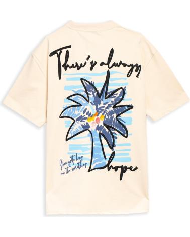 AREA ZERO T-SHIRT OVERSIZE ALWAYS HOPE BEGE BEIGE