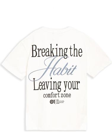 AREA ZERO T-SHIRT OVERSIZE BREAKING HABIT BRANCA BLANCO