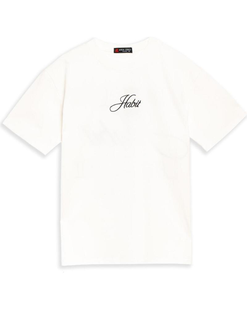 AREA ZERO T-SHIRT OVERSIZE BREAKING HABIT BRANCA BLANCO