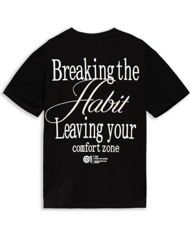 AREA ZERO T-SHIRT OVERSIZE BREAKING HABIT PRETA NEGRO