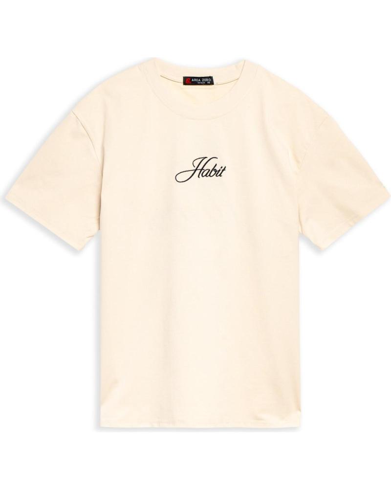 T-SHIRT OVERSIZE AREA ZERO BREAKING HABIT BEGE BEIGE