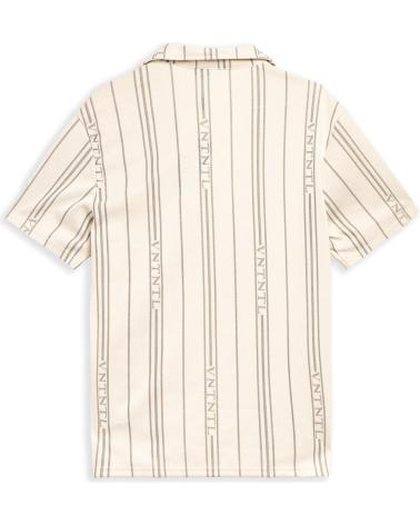 CAMISA LISTRADA BEGE AREA ZERO VNTNTL SUMMER SHIRT BEIGE