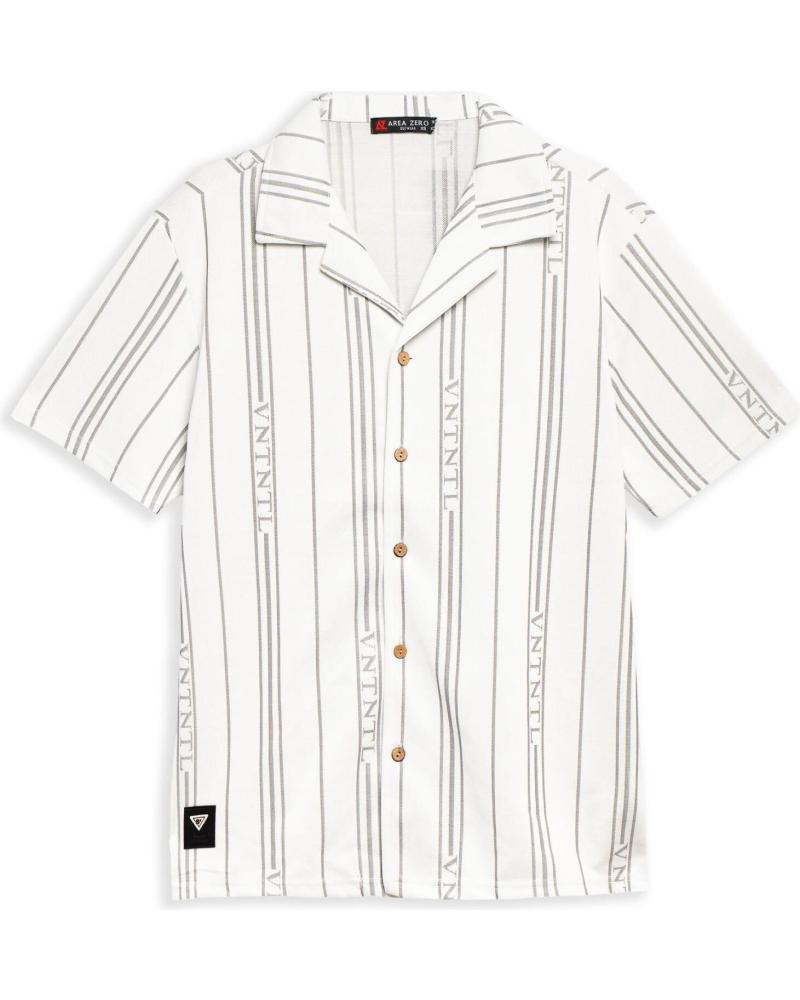 CAMISA DE RAYAS GRIS AREA ZERO VNTNTL SUMMER SHIRT GRIS