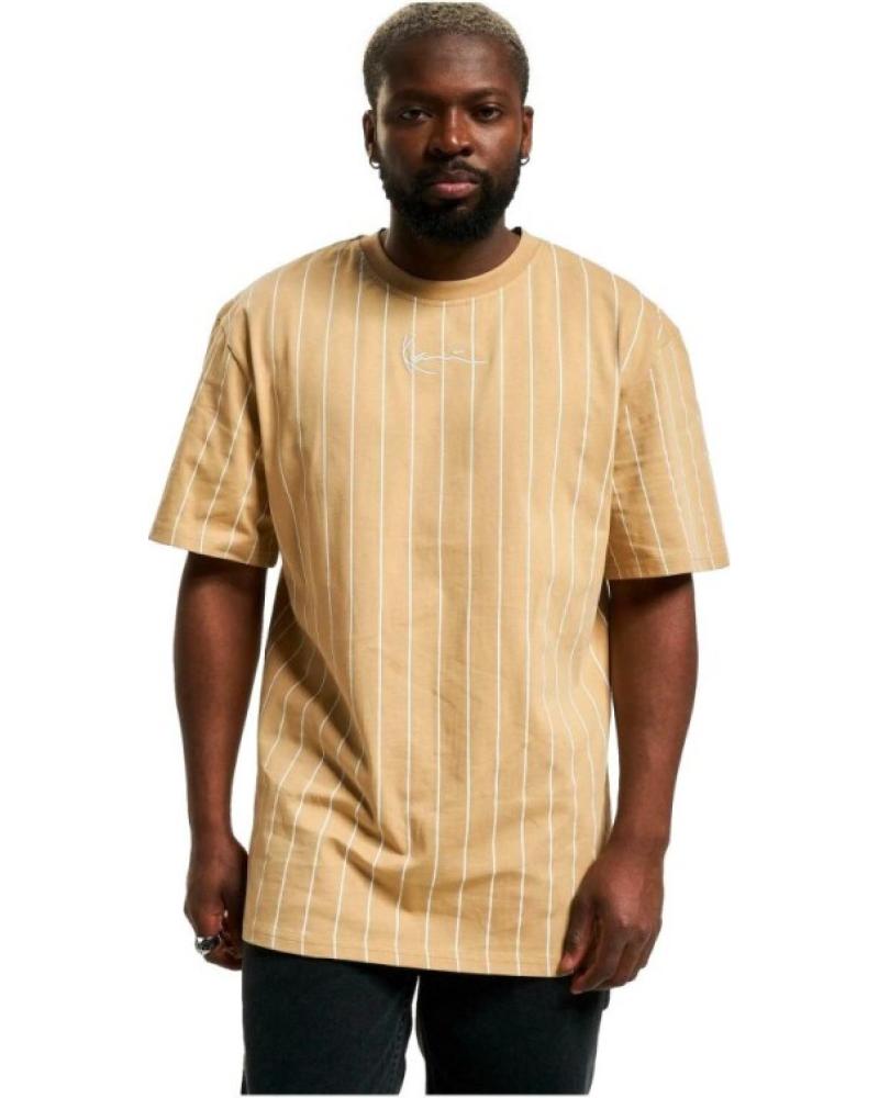 KARL KANI CAMISETA PINSTRIPE TEE BEIGE BEIGE
