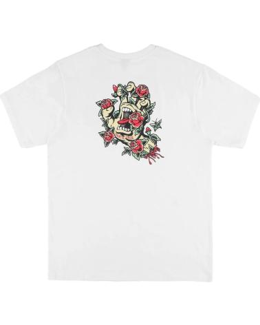 CAMISETA SANTA CRUZ SCREAMING ROSE FLASH TEE BLANCA BLANCO