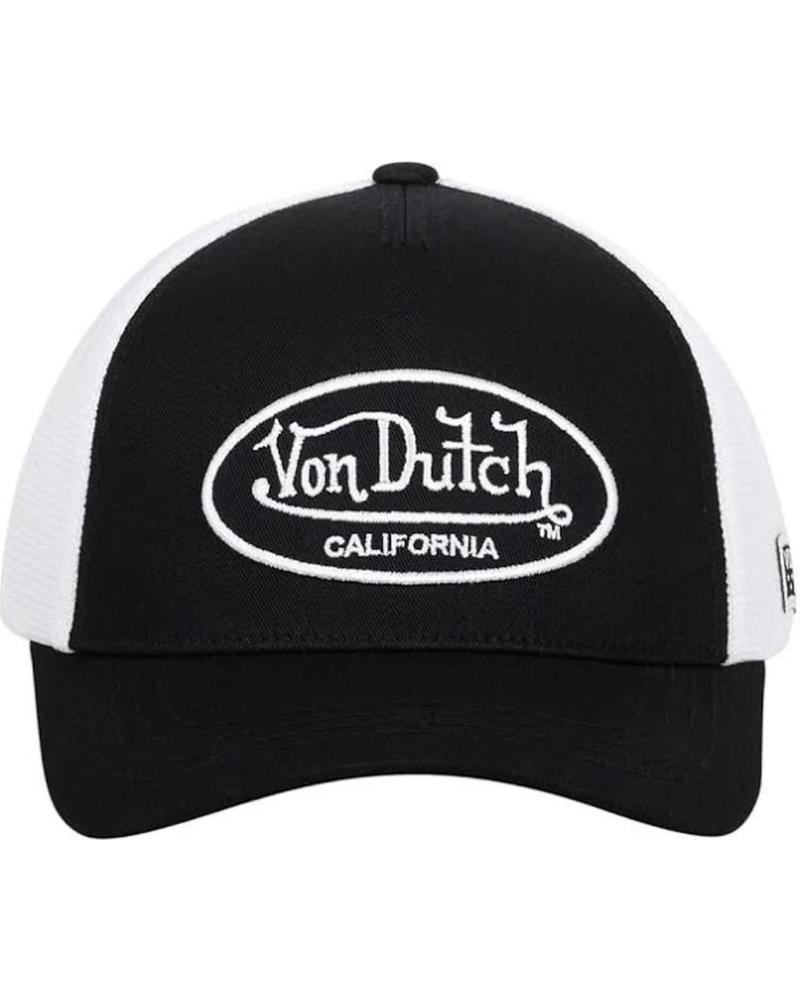 CAPPELLINO TRUCKER VON DUTCH LOF B26 NERO CON LOGO FRONTALE NEGRO