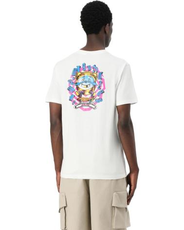 T-SHIRT SANTA CRUZ GRABKE ALL AROUND STACK BRANCA BLANCO