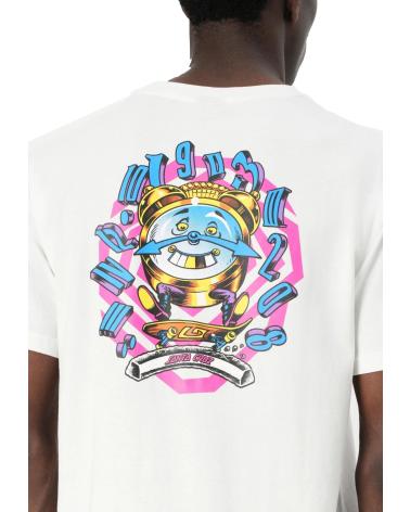 T-SHIRT SANTA CRUZ GRABKE ALL AROUND STACK BRANCA BLANCO