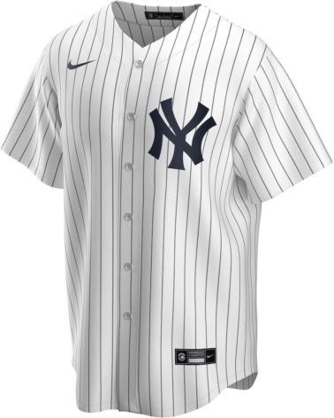 MAILLOT DE BASEBALL NIKE NEW YORK YANKEES RAYURES BLANCHES BLANCO