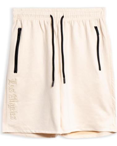 AREA ZERO LOS ANGELES SUEDE BERMUDA SHORTS BEIGE BEIGE