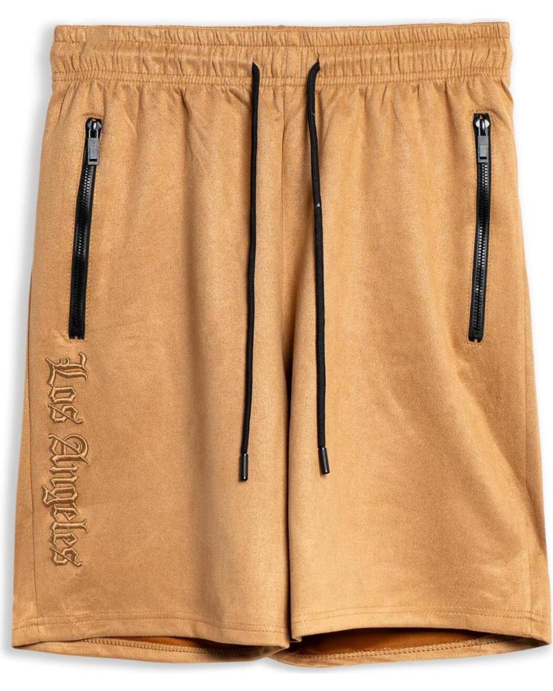 AREA ZERO LOS ANGELES WILDLEDER-BERMUDA SHORTS TOSTADO TOSTADO