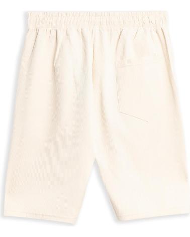 AREA ZERO BERMUDA-SHORTS MIT STREIFENMUSTER UND KORDELZUG IN BEIGE BEIGE