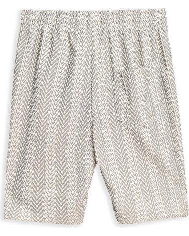 AREA ZERO SPIKED GESTREIFTE BERMUDA SHORTS BEIGE BEIGE