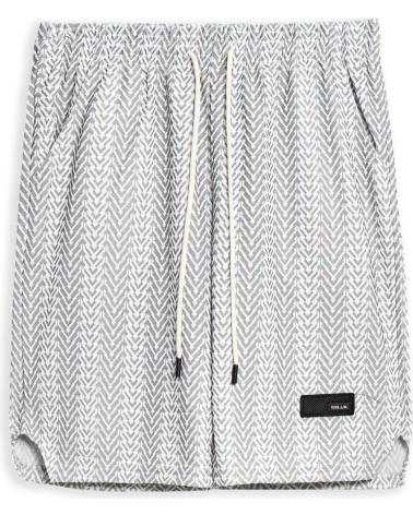SHORT BERMUDA AREA ZERO SPIKED RAYURES GRIS GRIS