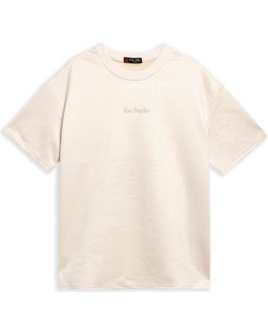 AREA ZERO LOS ANGELES SUEDE OVERSIZED T-SHIRT BEIGE BEIGE