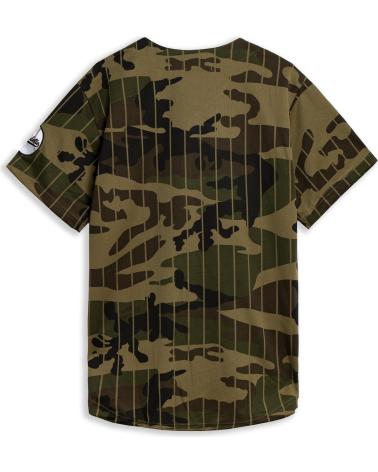 MAGLIA DA BASEBALL MIMETICA VERDE A RIGHE AREA ZERO ATHLETIC PINSTRIPE VERDOSO