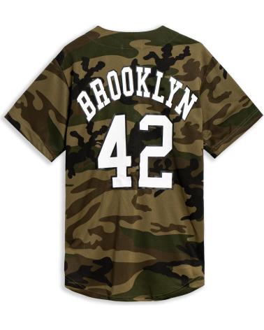 MAILLOT DE BASEBALL CAMOUFLAGE VERT AREA ZERO BROOKLYN 42 VERDE