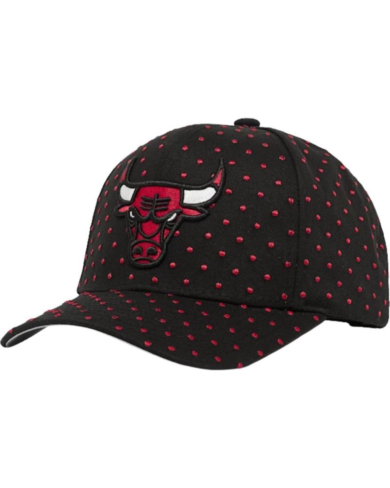 CAPPELLINO MITCHELL & NESS CHICAGO BULLS DOTTED POLKA PRO CROWN SNAPBACK NERO NEGRO