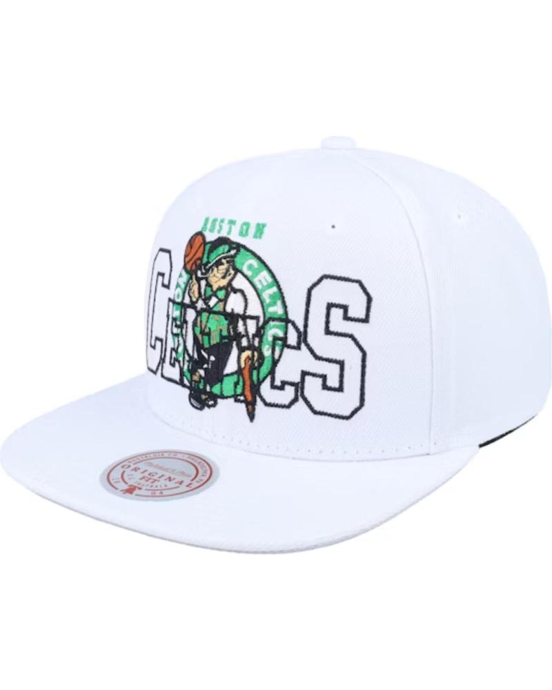 CAPPELLINO MITCHELL & NESS BOSTON CELTICS SEE THROUGH SNAPBACK BIANCO BLANCO