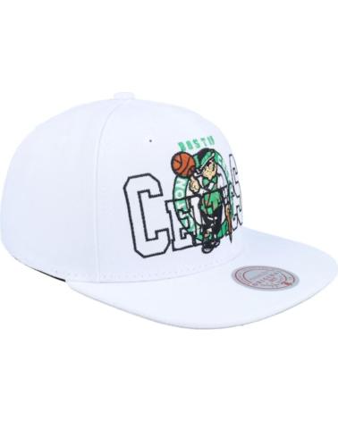 CAPPELLINO MITCHELL & NESS BOSTON CELTICS SEE THROUGH SNAPBACK BIANCO BLANCO