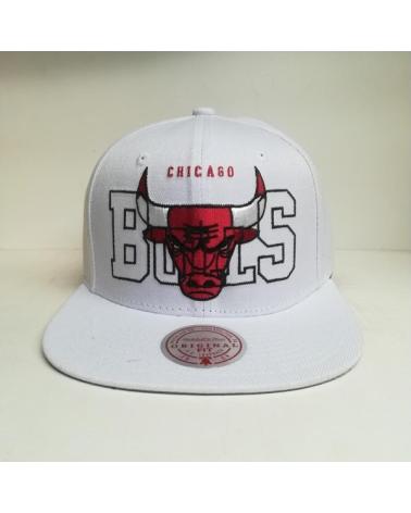 CAPPELLINO MITCHELL & NESS CHICAGO BULLS SEE THROUGH SNAPBACK BIANCO BLANCO