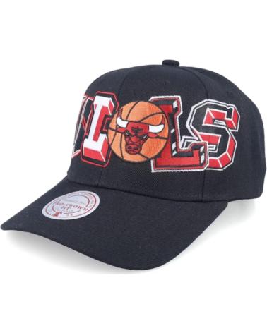 GORRA SNAPBACK MITCHELL & NESS CHICAGO BULLS HYPER TYPE PRO NEGRA NEGRO