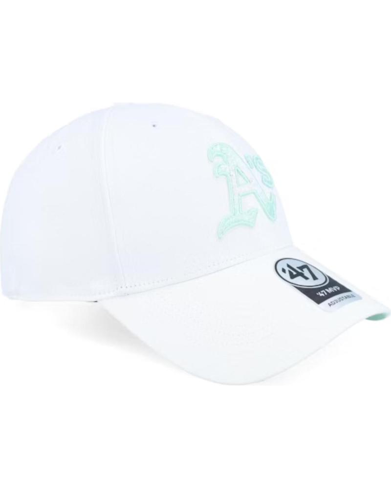 GORRA '47 BRAND OAKLAND ATHLETICS BLEACHED MVP CAP BLANCA BLANCO