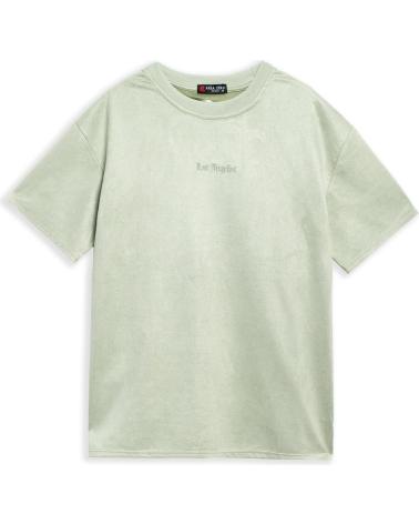 CAMISETA OVERSIZED SUEDE 'LOS ANGELES' VERDE - AREA ZERO VERDE