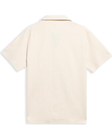 AREA ZERO SHORT SLEEVE SHIRT WITH FRONT POCKET, BEIGE BEIGE