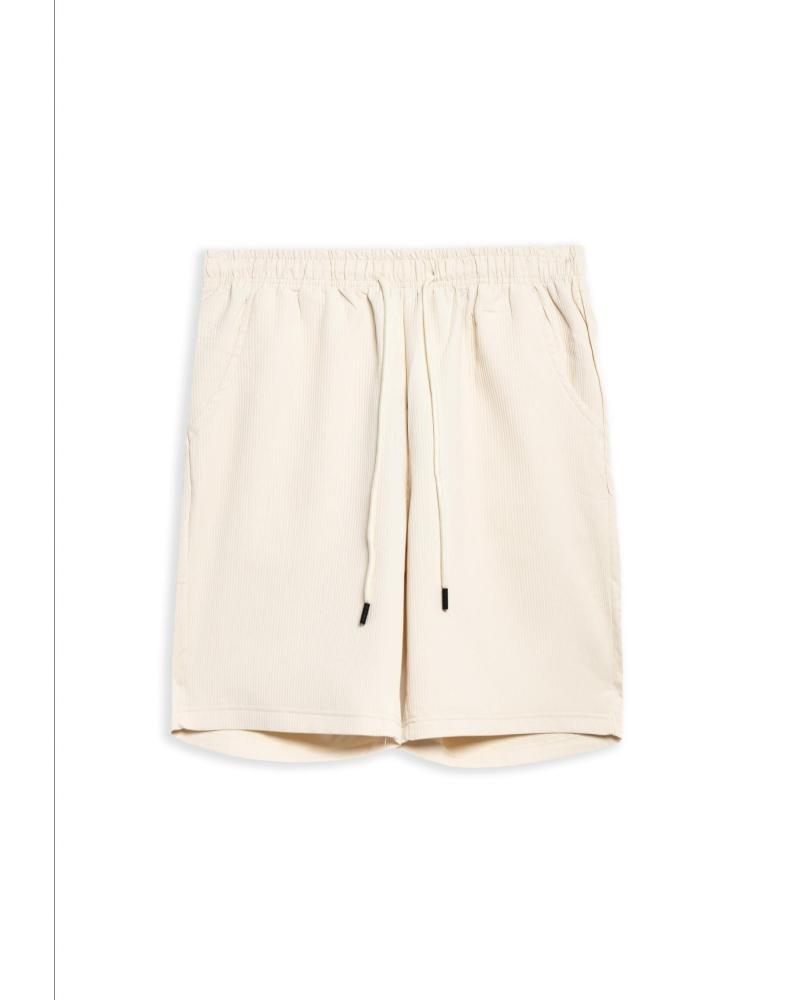 AREA ZERO BERMUDA-SHORTS MIT KORDELZUG, BEIGE BEIGE